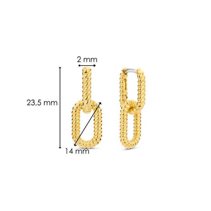 Ti Sento Oorringen paperclip 7963SY - Afbeelding 4