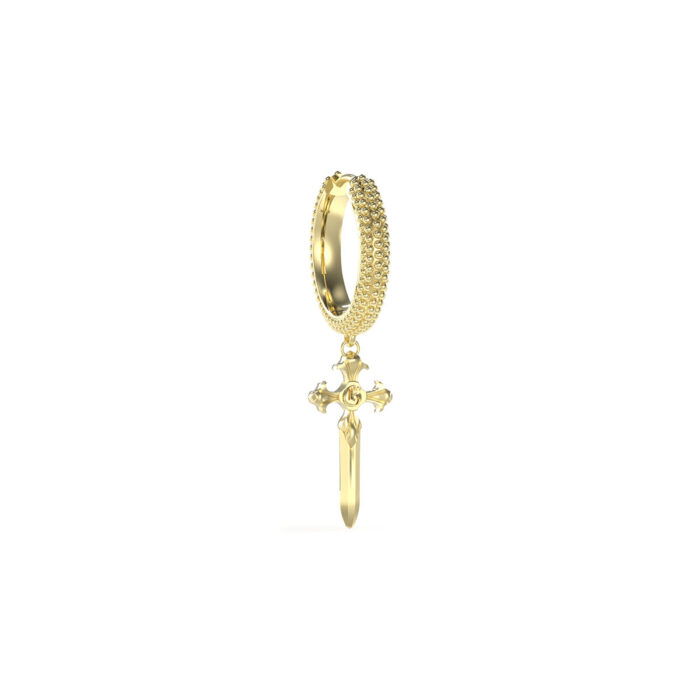 Guess Jewellery Oorring kruis verguld JUME04025JWYGT-U