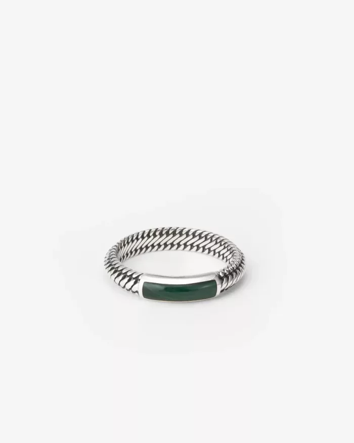 Buddha to Buddha Ben mini Malachite Ring 613MA