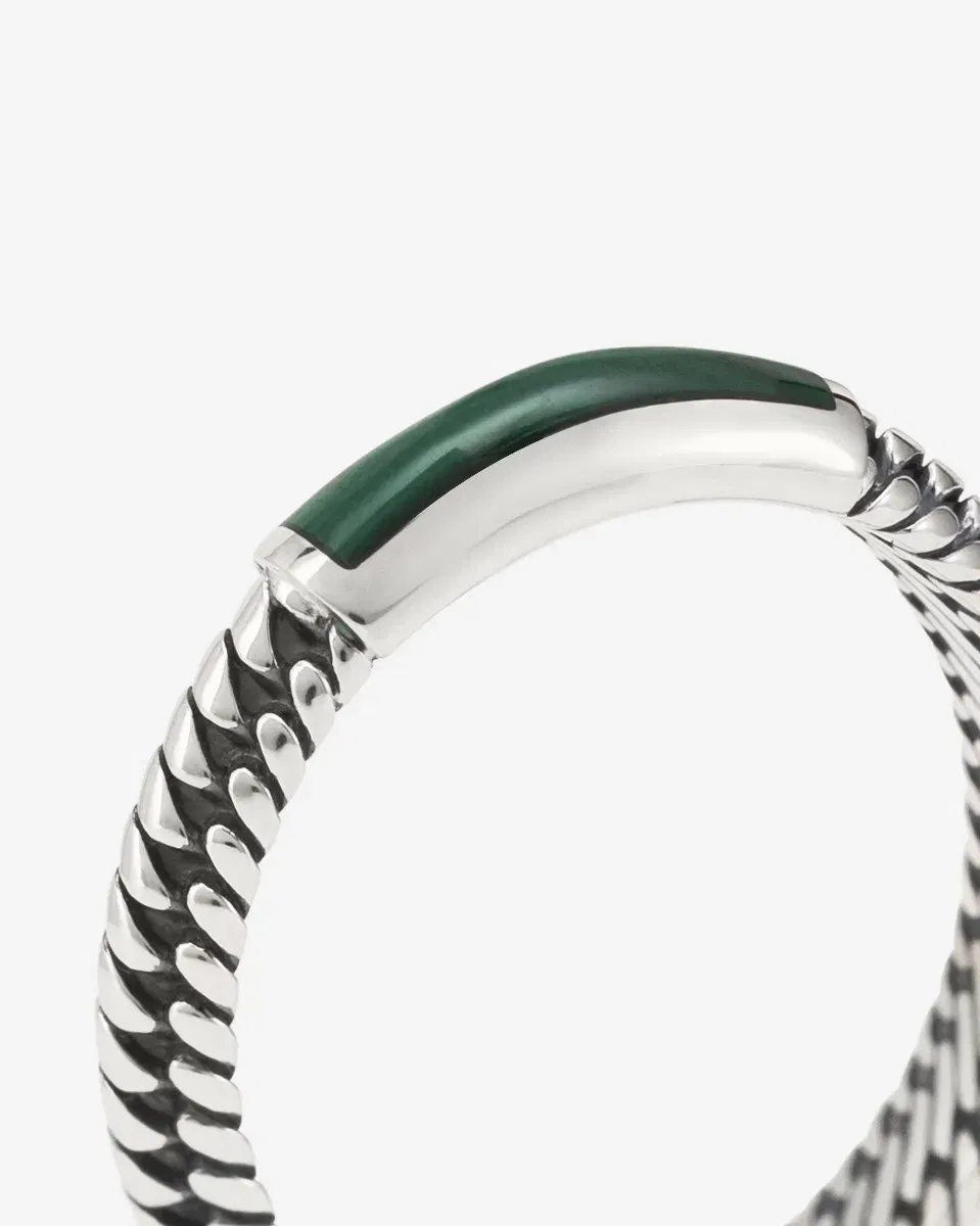 Buddha to Buddha Ben mini Malachite Ring 613MA - Afbeelding 2