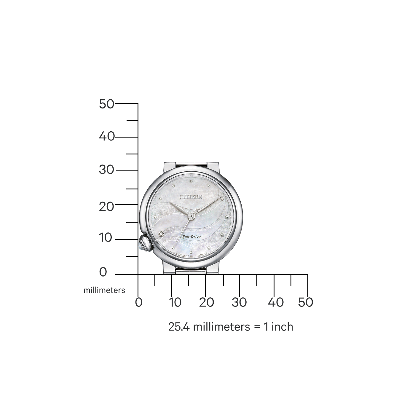 Citizen horloge EM0910-80D parelmoer - Afbeelding 4