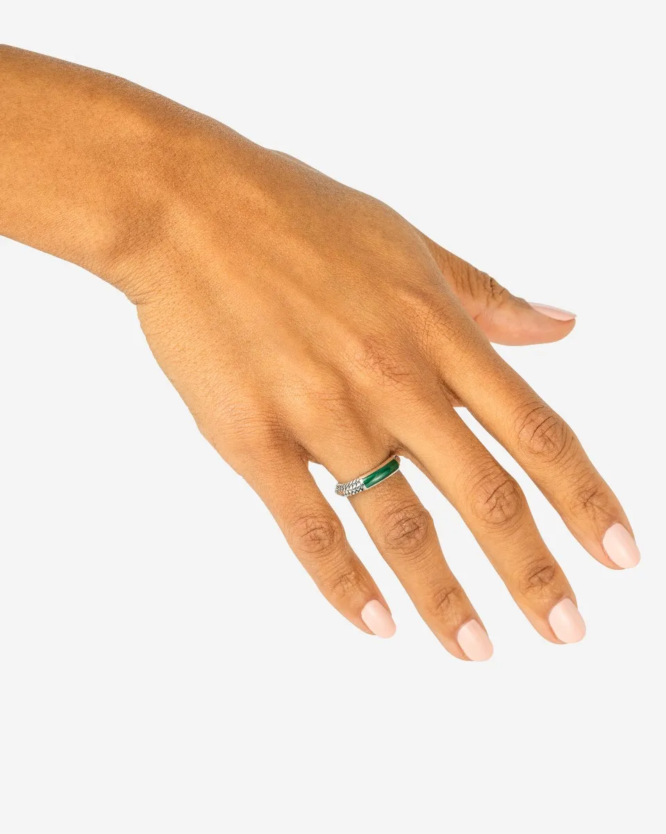 Buddha to Buddha Ben mini Malachite Ring 613MA - Afbeelding 3