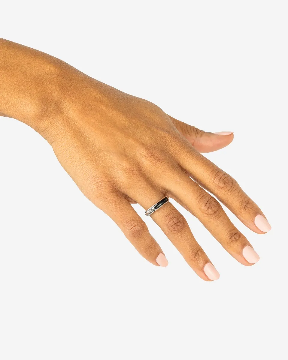 Buddha to Buddha Ben mini Onyx Ring 613ON - Afbeelding 4