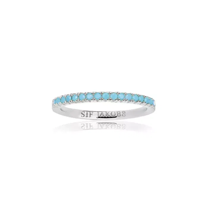Sif Jakobs Zilveren Ellera Ring turquoise