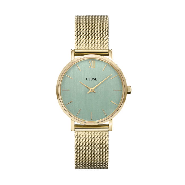Cluse horloge CW0101203030 Minuit Mesh Gold Stone Green