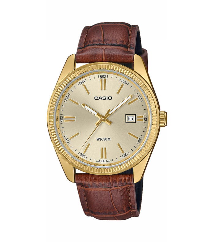 Casio Doublé leer MTP-1302PGL-9AVEF