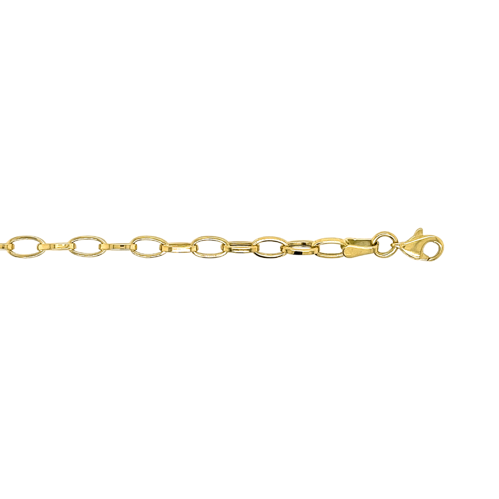 Huiscollectie 14 krt ovaal jasseron GA0143/19cm