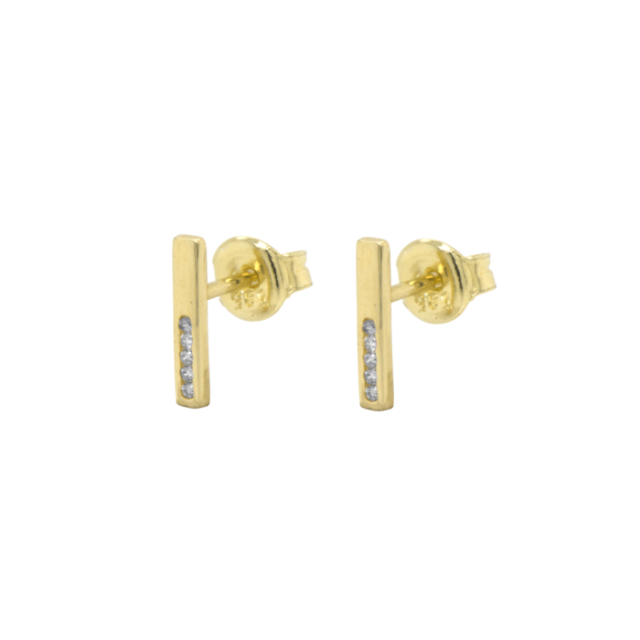 Huiscollectie 14 krt Oorknoppen zirconia GO0832