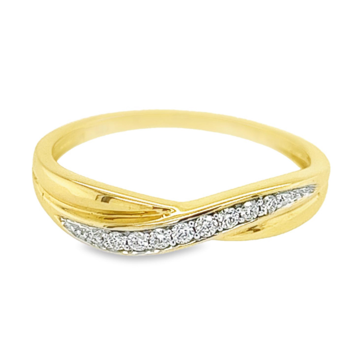 Huiscollectie 14 krt Diamant 0.10   GRE1401/17.5