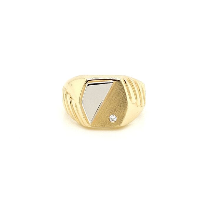 Huiscollectie 14 krt Monogram Zirconia GRH1570/19.5
