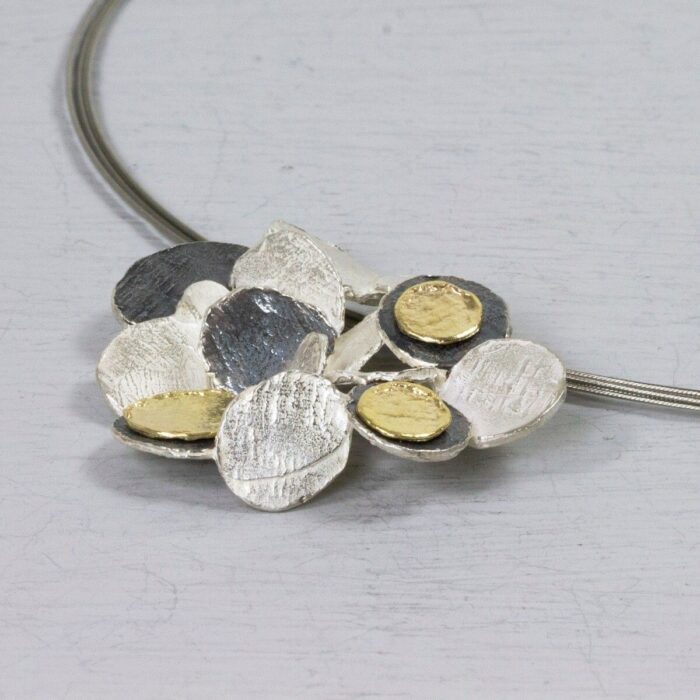 Jéh Jewels Zilv. hanger gestapelde cirkels Jéh 20725