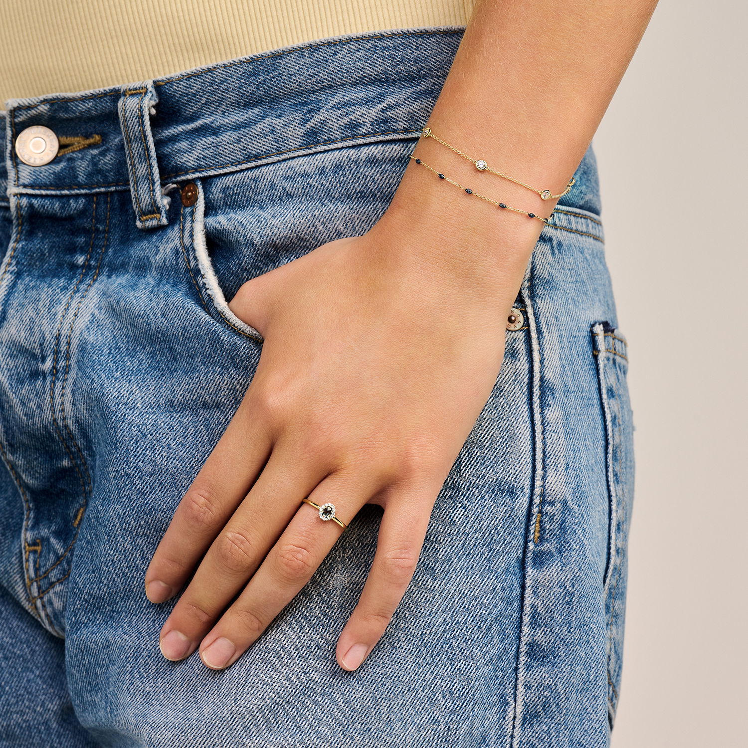 Blush ring 14k blauw 1258YLB/52 - Afbeelding 5