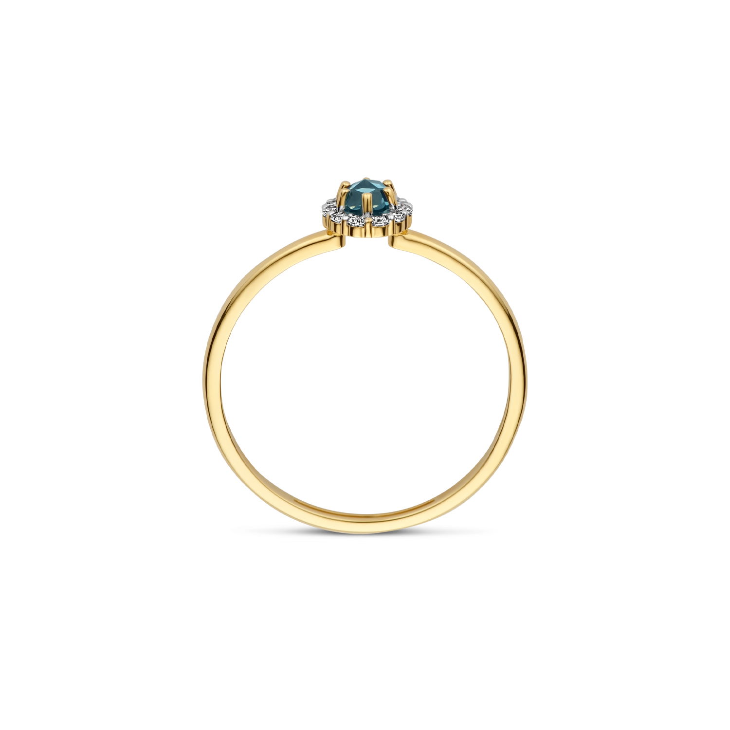 Blush ring 14k blauw 1258YLB/52 - Afbeelding 2