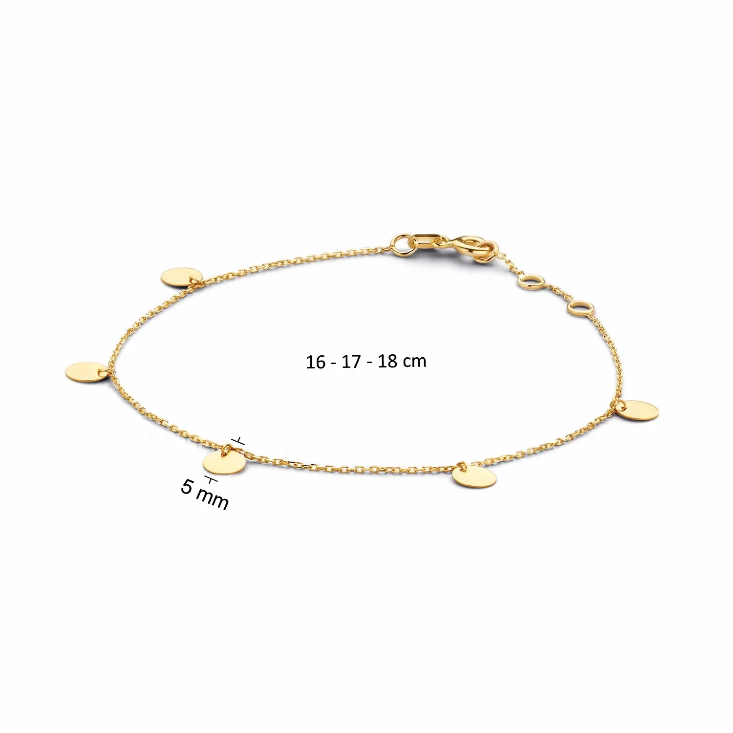 Jackie Gold 14k Discs armband JKB20.045 - Afbeelding 3