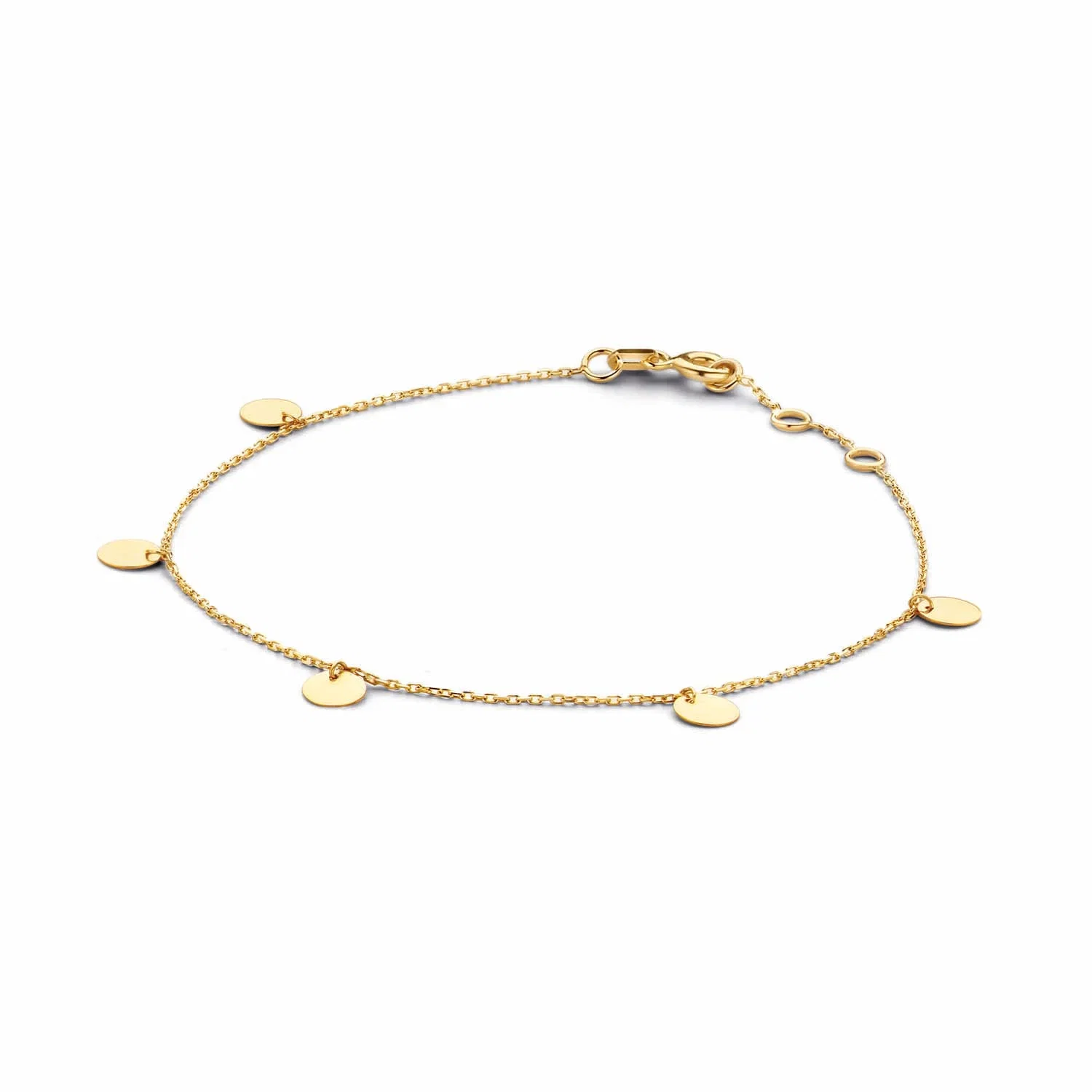 Jackie Gold 14k Discs armband JKB20.045