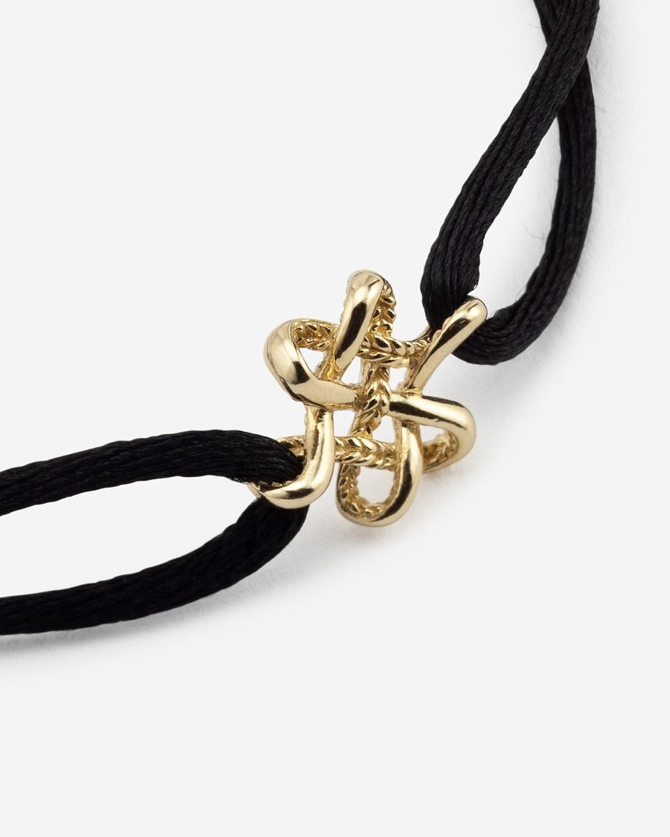 Buddha to Buddha 14kt Endless knot cord G202BL G141012020325 - Afbeelding 2