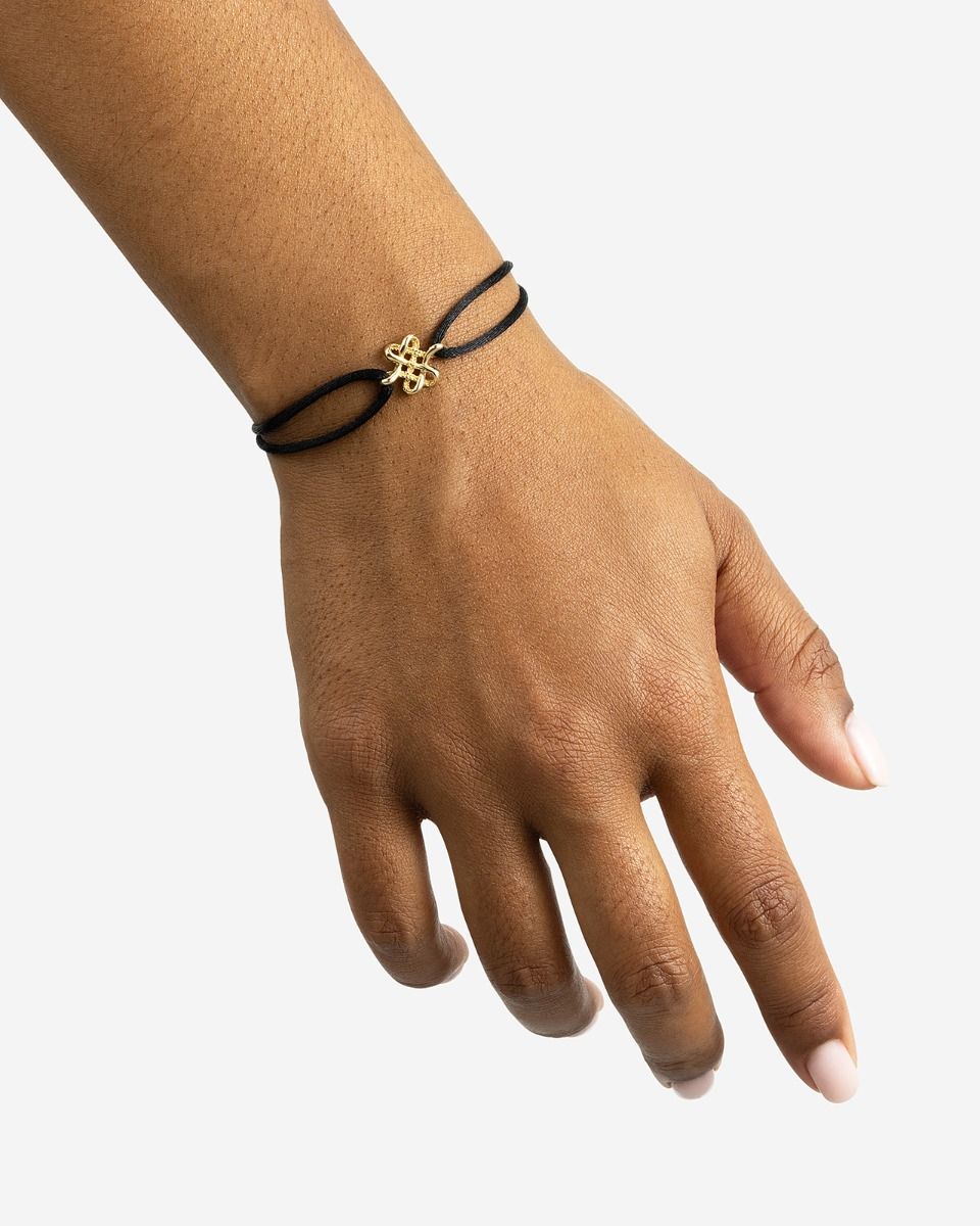 Buddha to Buddha 14kt Endless knot cord G202BL G141012020325 - Afbeelding 4