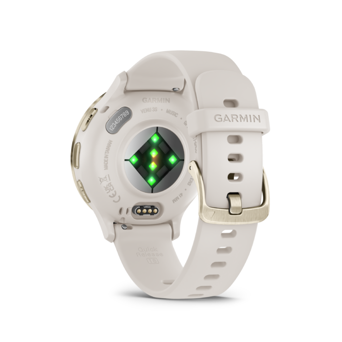 Garmin horloge 010-02785-04 Venu 3S Ivory soft Gold - Afbeelding 3