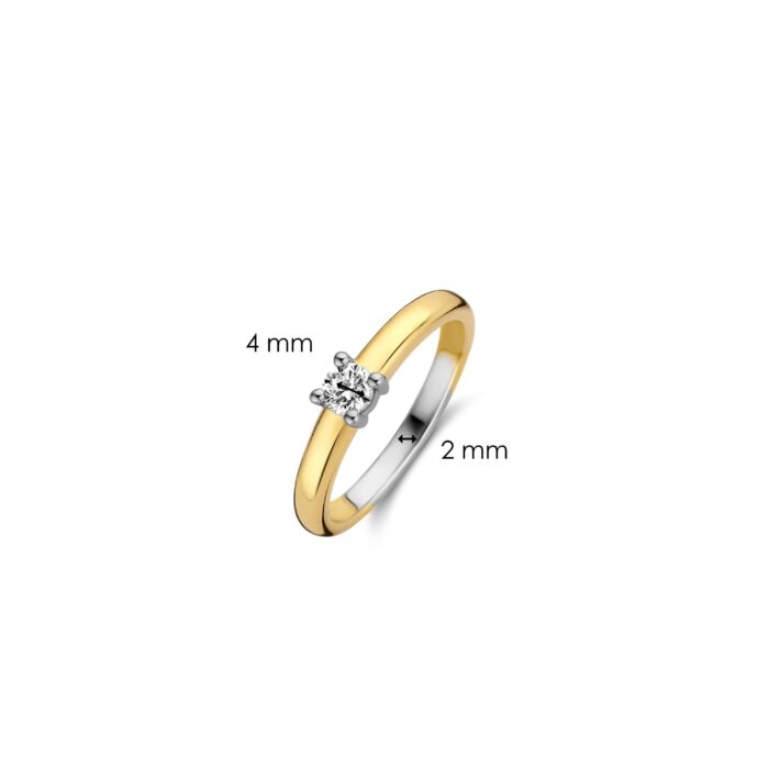Ti Sento Ring verguld 12212ZY - Afbeelding 5