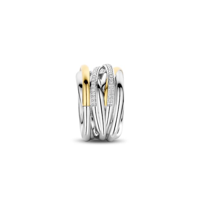 Ti Sento Ring zirconia verguld 12067ZY - Afbeelding 2