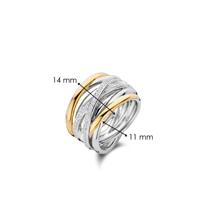 Ti Sento Ring zirconia verguld 12067ZY - Afbeelding 4