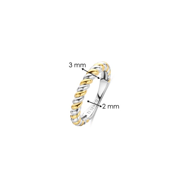 Ti Sento Ring verguld bicolor 12378SY - Afbeelding 4