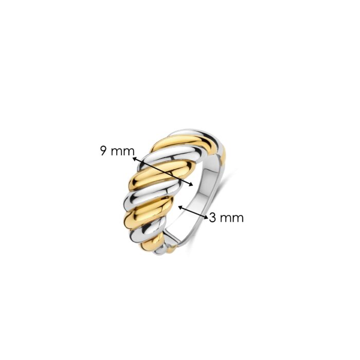 Ti Sento Ring verguld bicolor 12379SY - Afbeelding 4