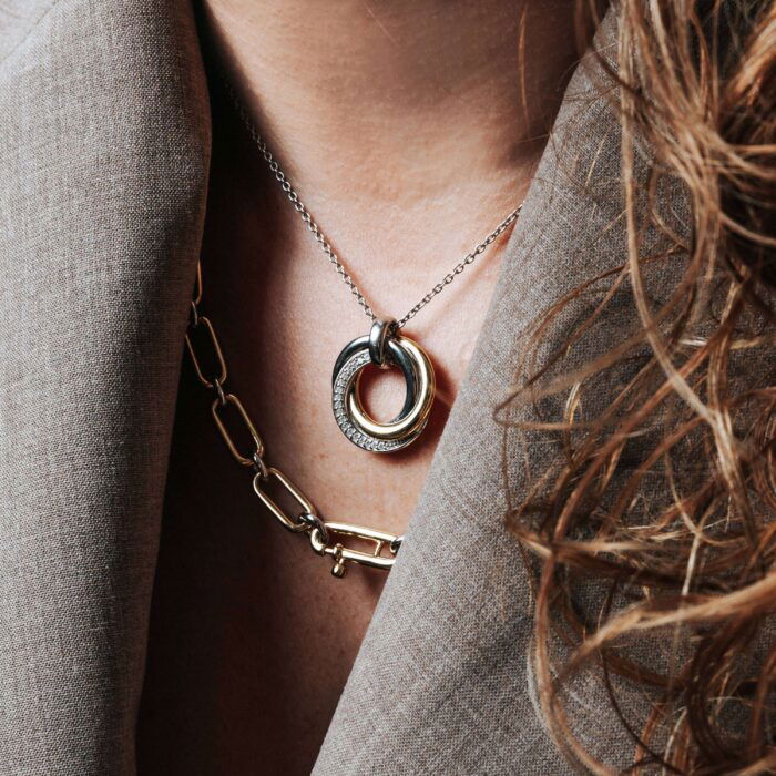Ti Sento collier met hanger 34055ZY/42 - Afbeelding 6