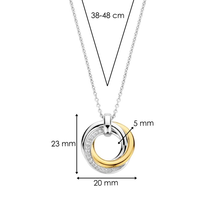 Ti Sento collier met hanger 34055ZY/42 - Afbeelding 5