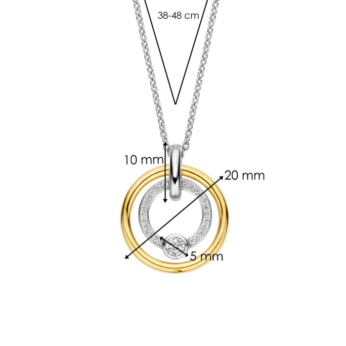 Ti Sento collier met hanger 34056ZY/42 - Afbeelding 5