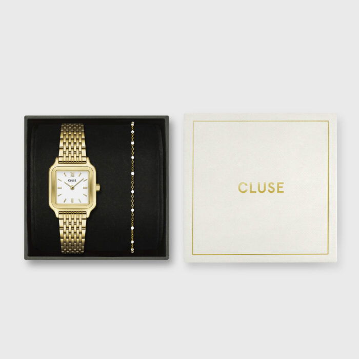Cluse giftbox CG11804 Gracieuse Petite Gold color met armband