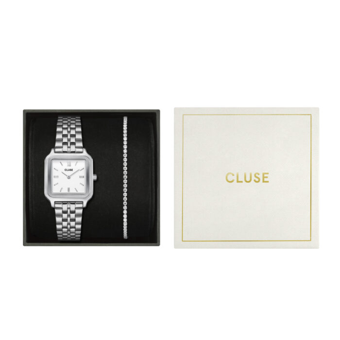 Cluse giftbox CG11902 Gracieuse steel white