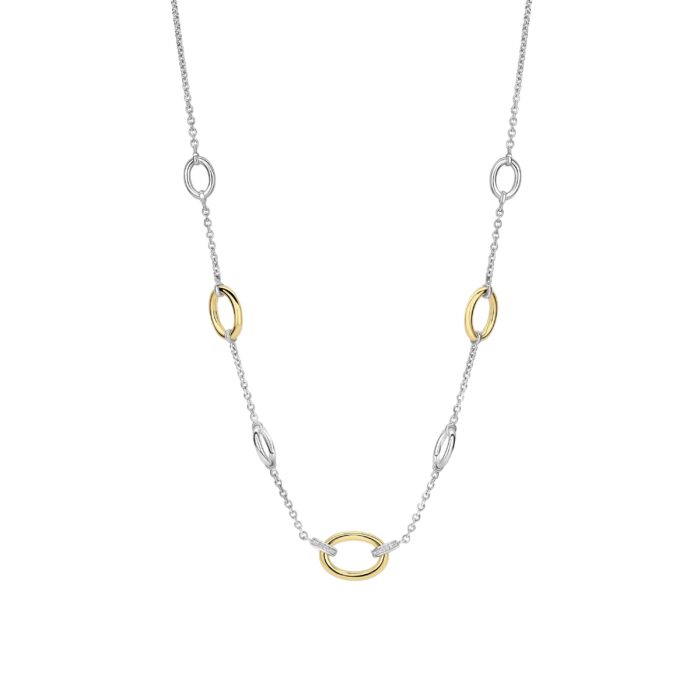 Ti Sento Collier verguld zirconia 34093ZY/42