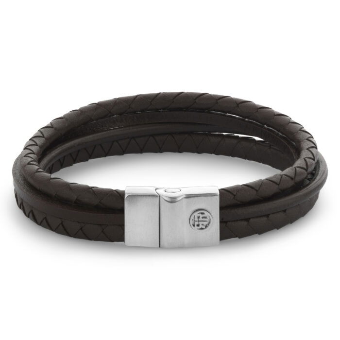 Rebel & Rose armband RR-M0055-S Metal Combo Brown