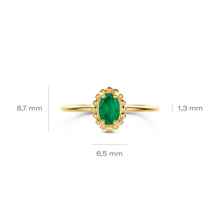 Blush 14k Malachiet 1272YMA/54 - Afbeelding 5
