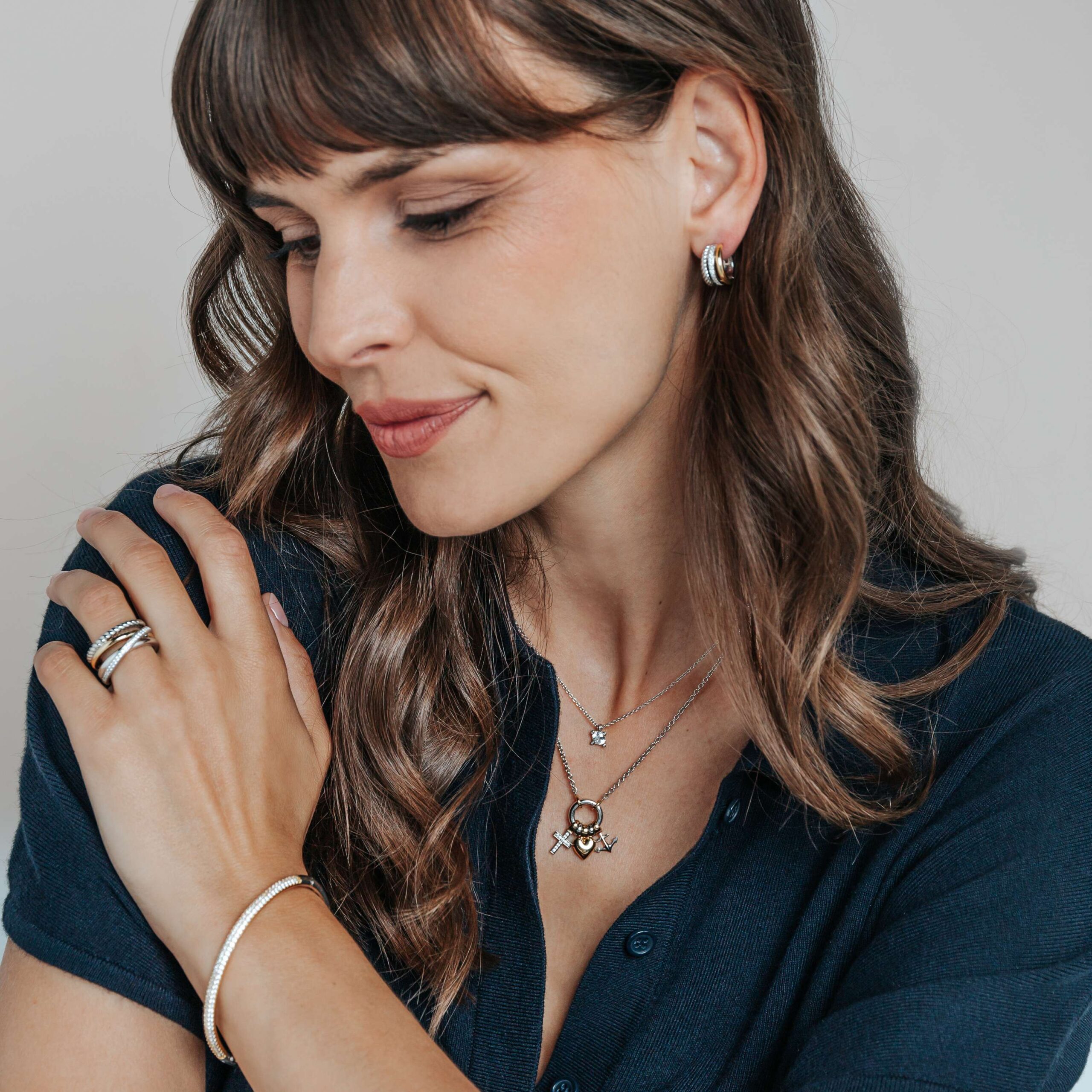 Ti Sento Oorringen bicolor 78025ZY - Afbeelding 5