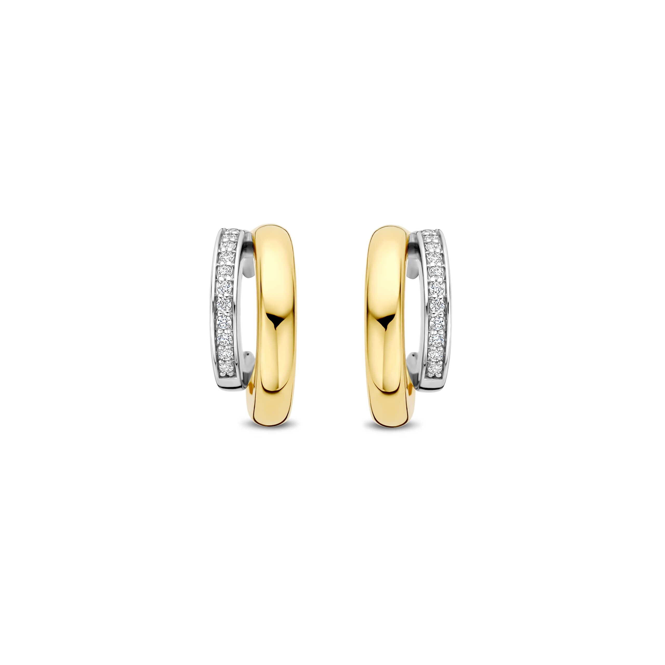 Ti Sento Oorringen bicolor 78035ZY - Afbeelding 2