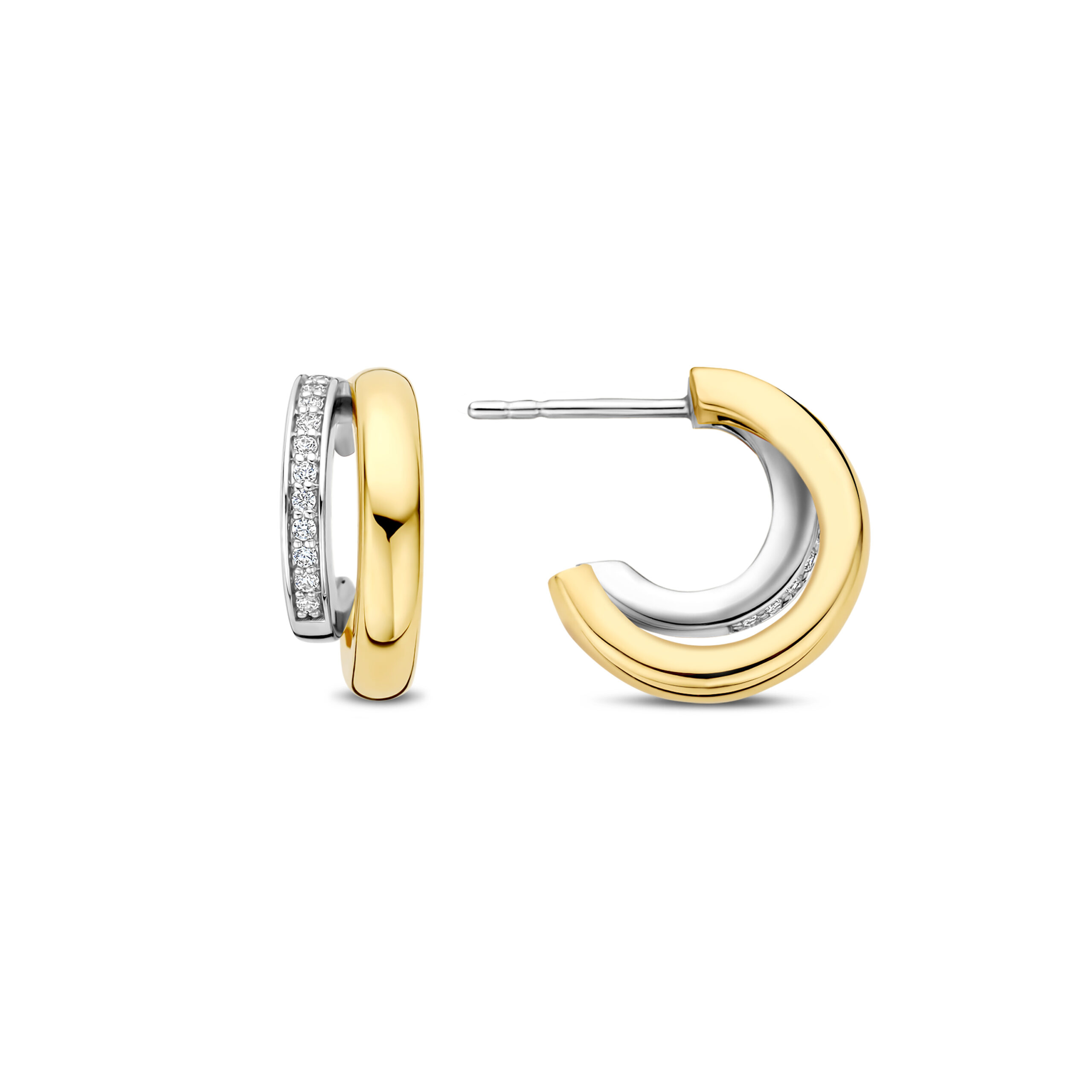 Ti Sento Oorringen bicolor 78035ZY - Afbeelding 3