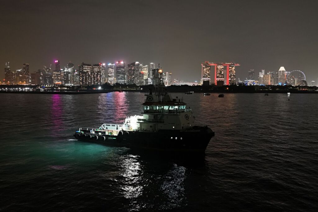 Commander at night